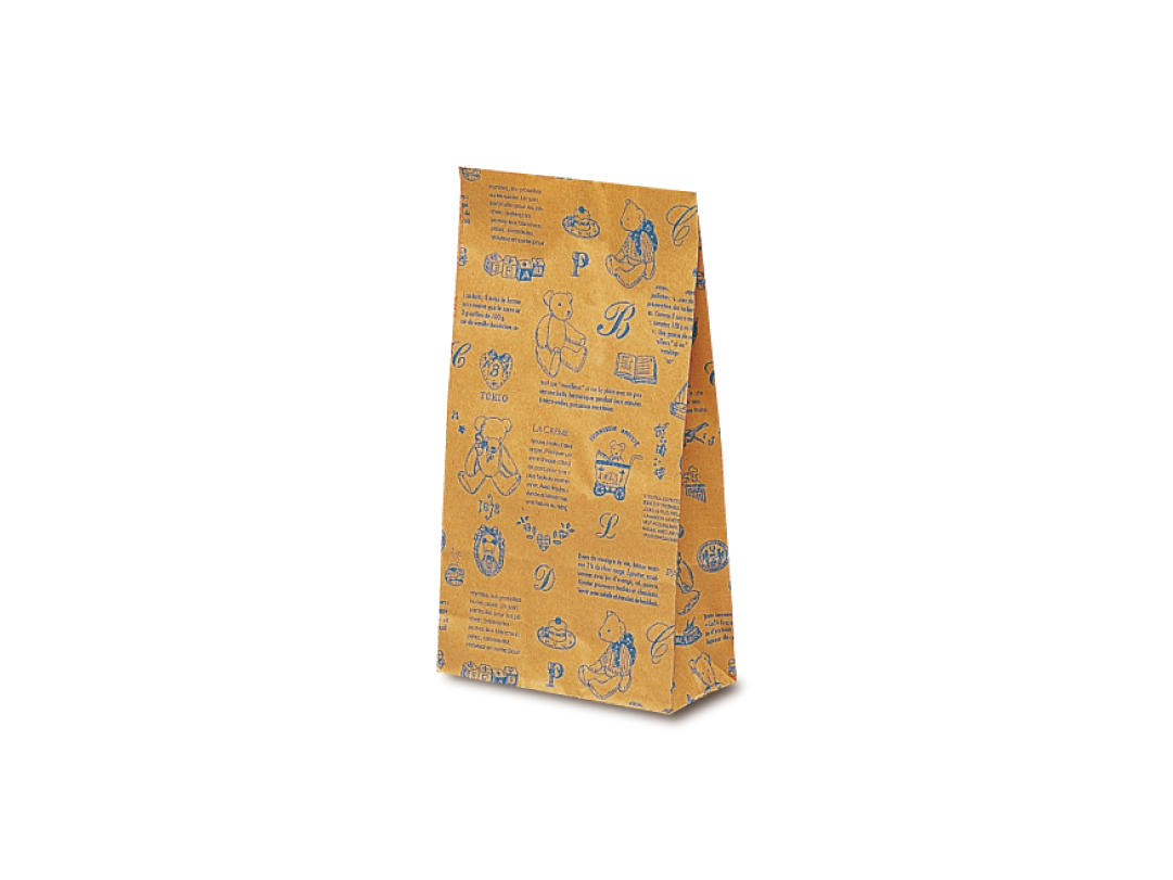 洋品袋 Y－0 ベアコレクション（ブルー） | オリジナル紙袋・包装紙・ショップ袋を小ロットで | 株式会社ベルベ