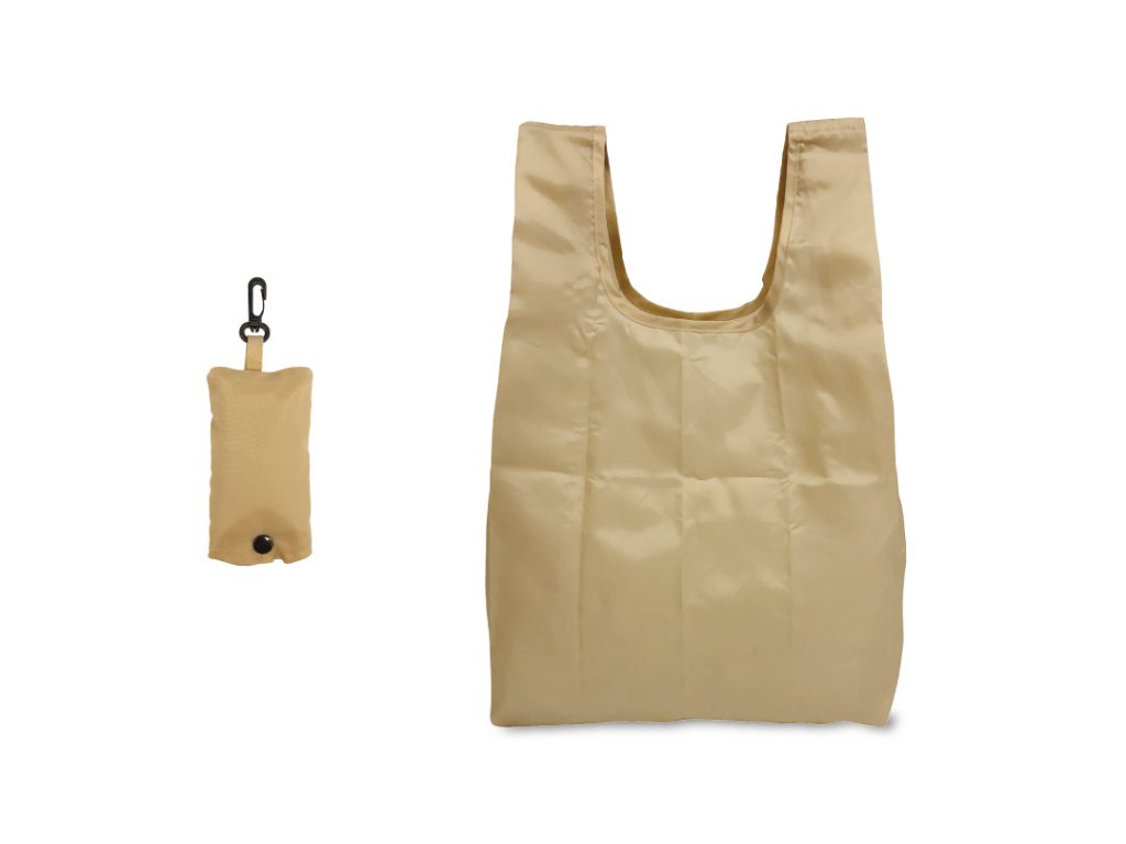 ECOコンパクトマイバッグ ベージュ | オリジナル紙袋・包装紙・ショップ袋を小ロットで | 株式会社ベルベ